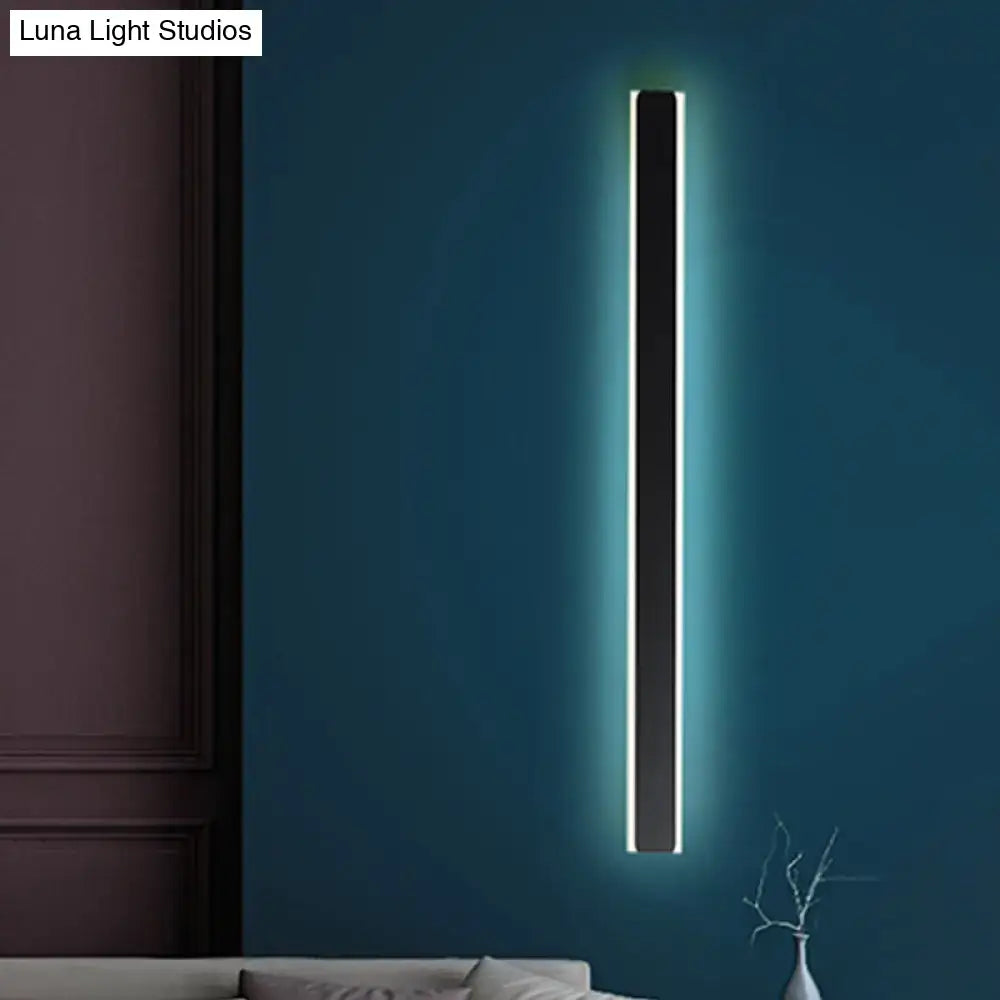 Minimalist black & white led wall lamp bedroom sconce