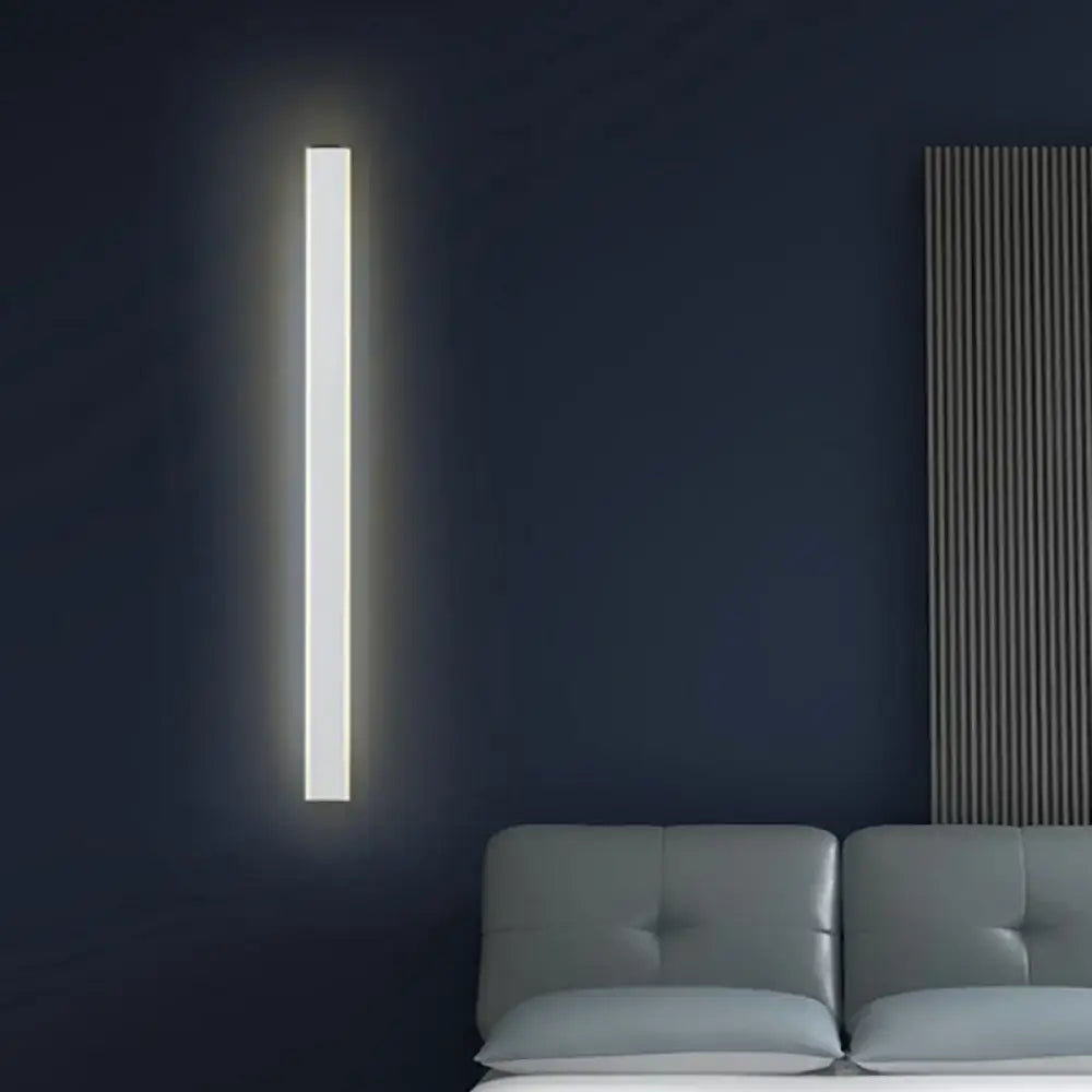 Minimalist black & white led wall lamp bedroom sconce