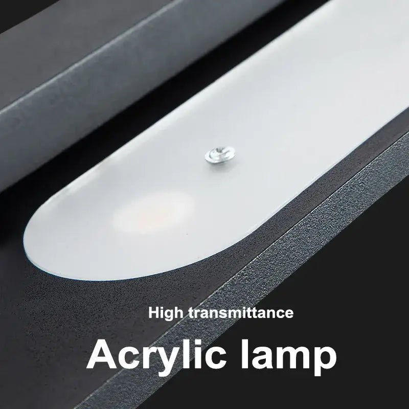 Minimalist black & white led wall light for bedroom and living room