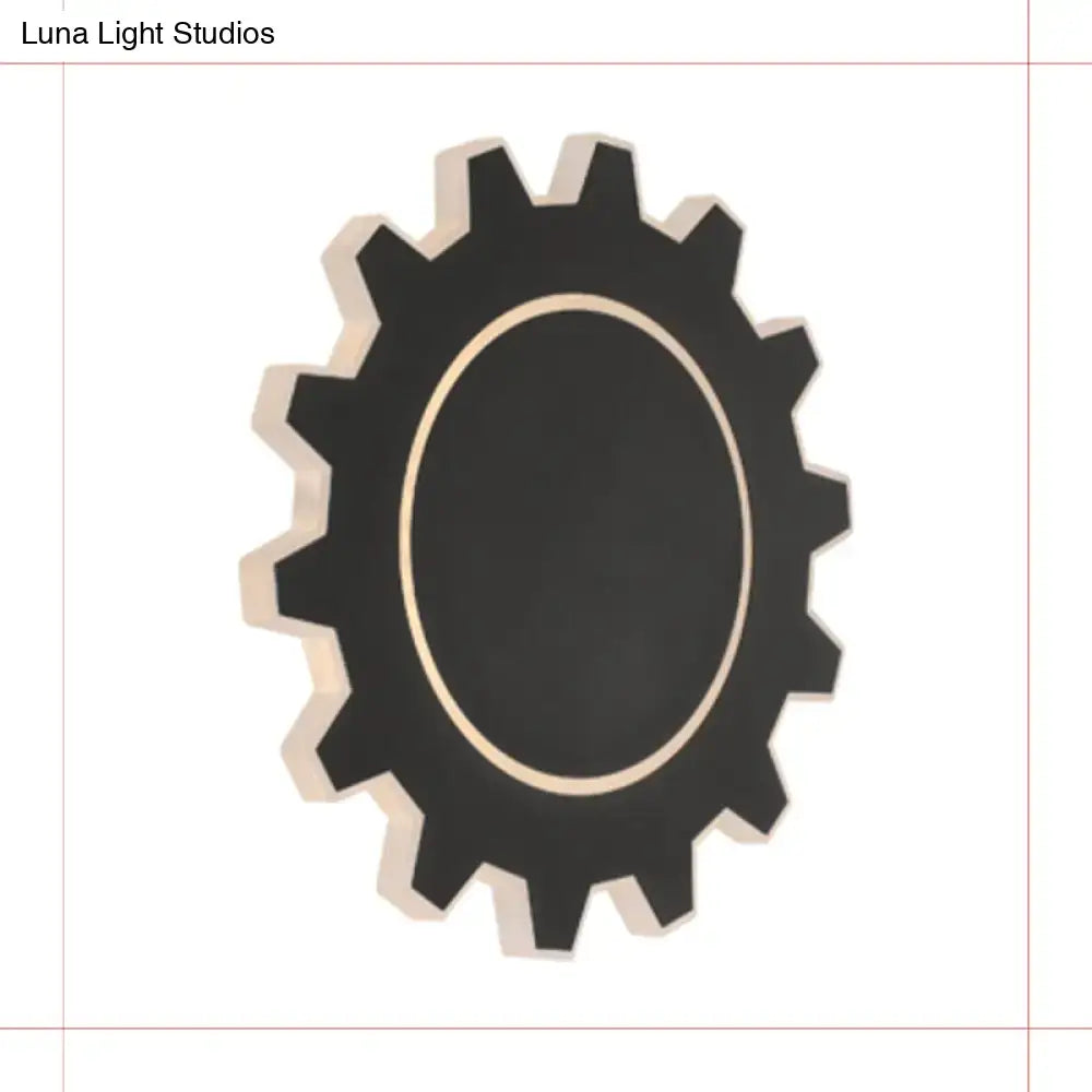 Minimalist black & white led wall sconce bedroom warm white light