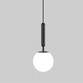Minimalist blue pink & gray glass ball pendant light living room