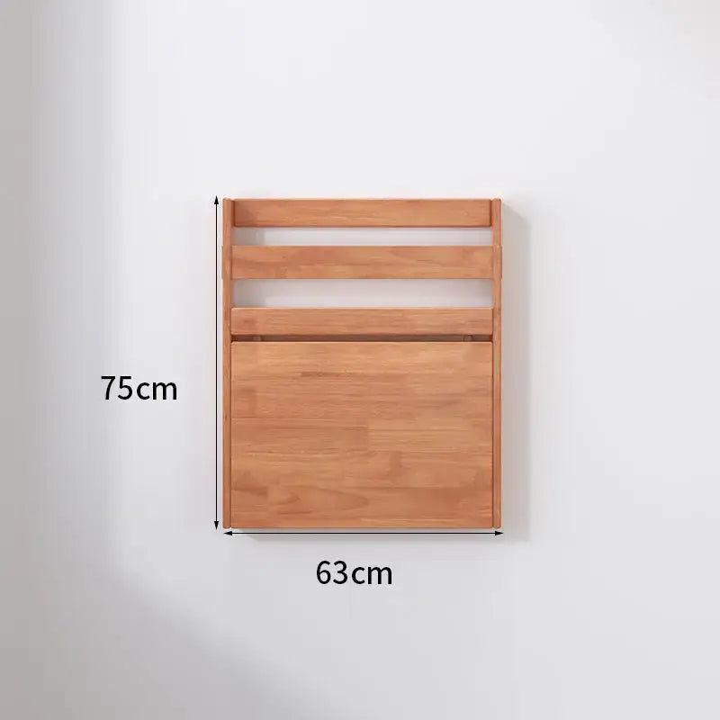 Minimalist brown compact corner desk bedroom foldable storage table