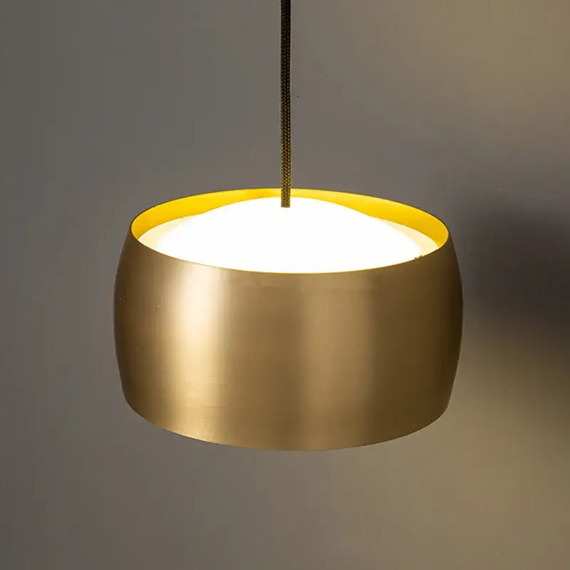 Minimalist brushed brass & matte black led wall lamp for bedroom