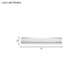 Minimalist chrome led vanity wall light for bathroom