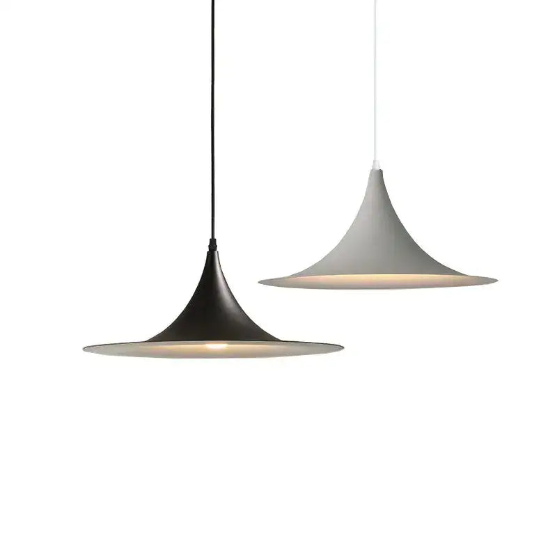 Minimalist copper horn chandelier pendant light for dining room