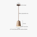 Minimalist decorbites led yellow travertine pendant lamp dining room