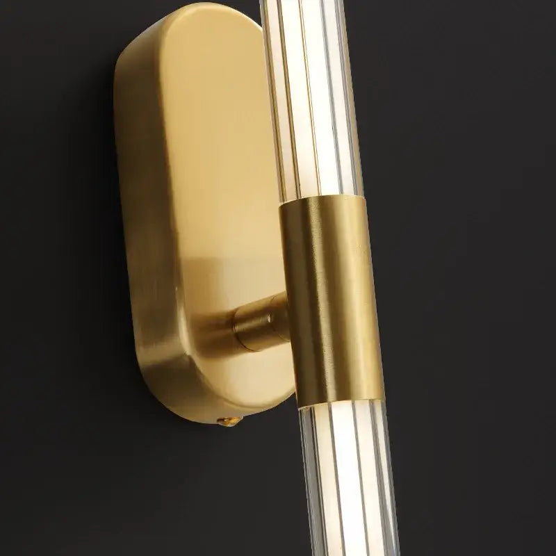 Minimalist gold & black decorbites acrylic line led wall lights bedroom