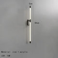 Minimalist gold & black decorbites acrylic line led wall lights bedroom
