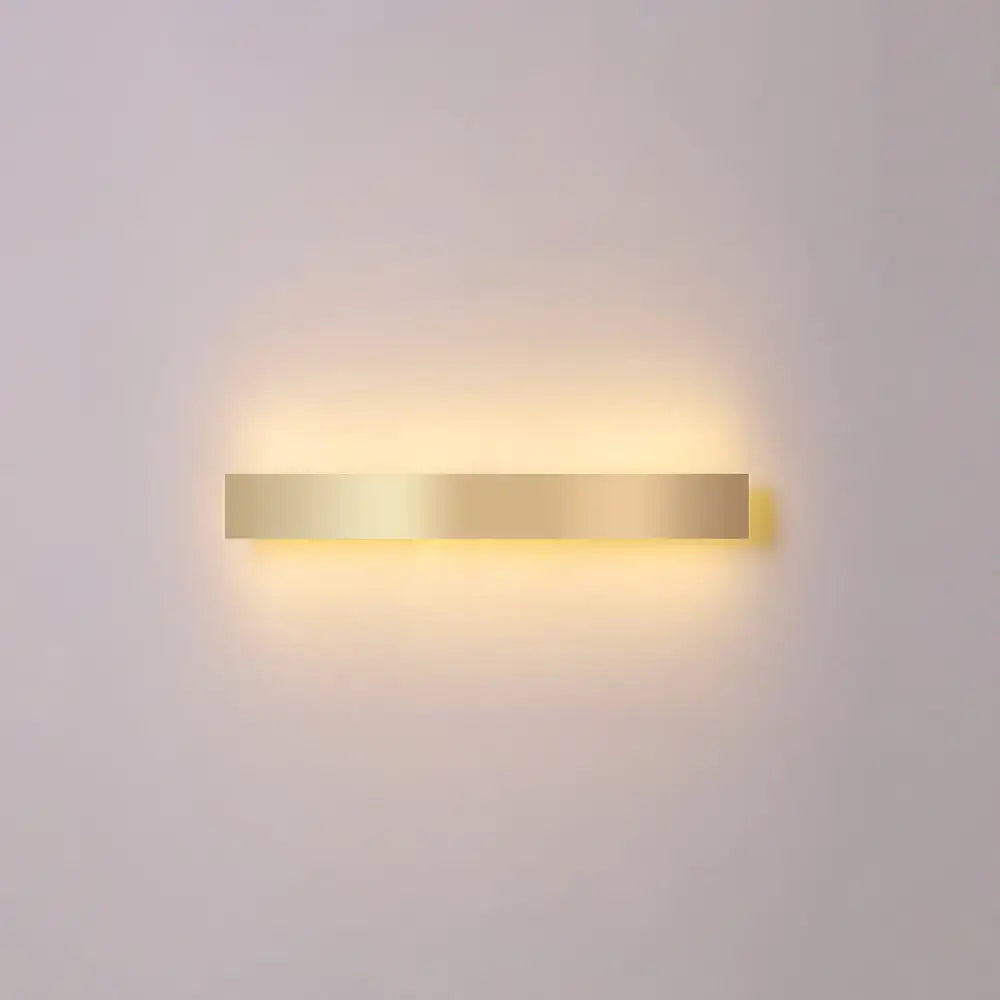 Minimalist gold plated led wall sconce living room bar light