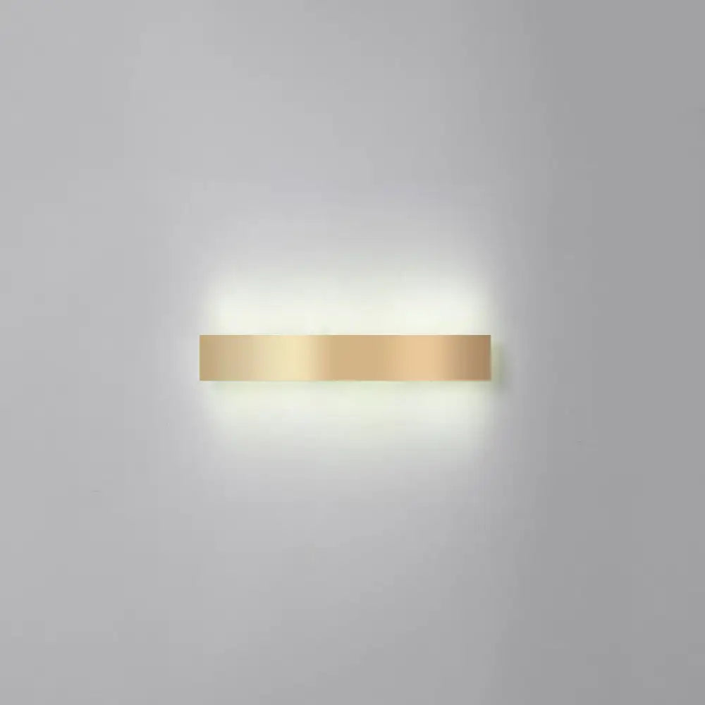 Minimalist gold plated led wall sconce living room bar light