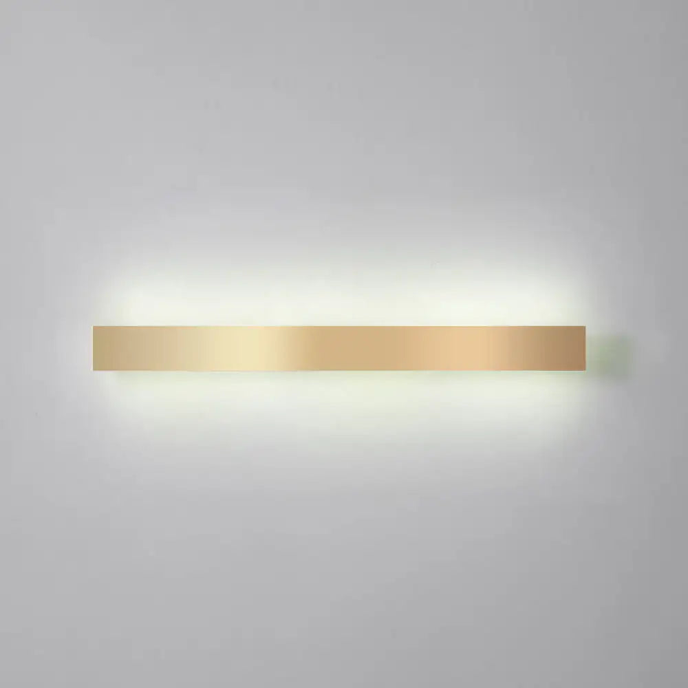 Minimalist gold plated led wall sconce living room bar light