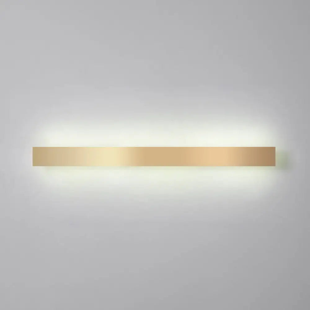 Minimalist gold plated led wall sconce living room bar light