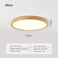Minimalist led wooden ceiling light for modern bedroom decor