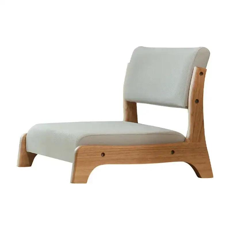 Minimalist light gray legless tatami chair living room meditation seat