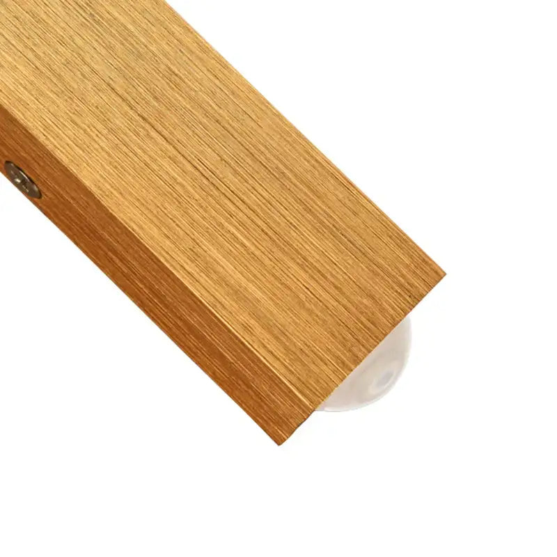 Minimalist natural wood angled wall lamp for bedroom decor