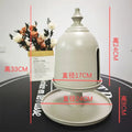 Minimalist off white ceramic birdhouse storage solution bedroom decor