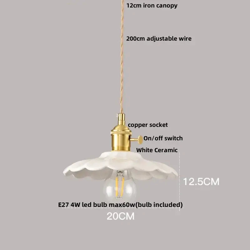 Minimalist pleated glass and wood pendant light fixture kitchen