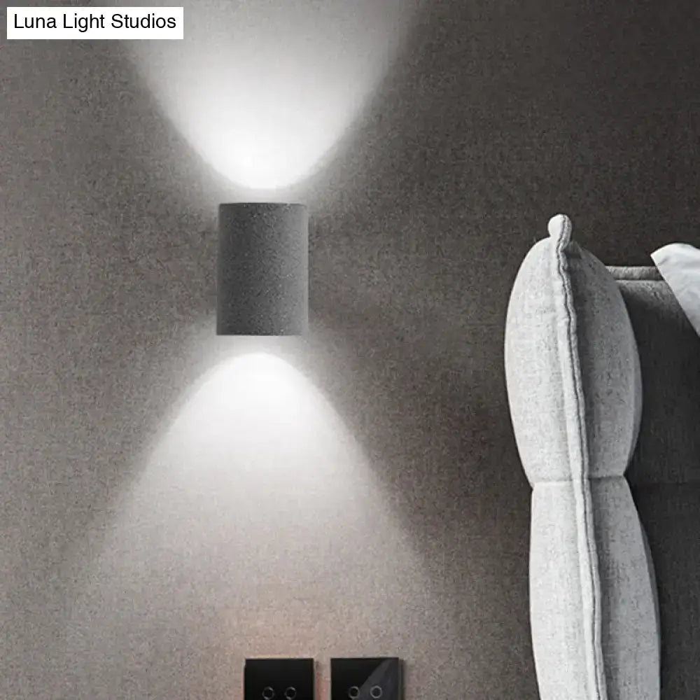 Minimalist speckled concrete led wall light for living room