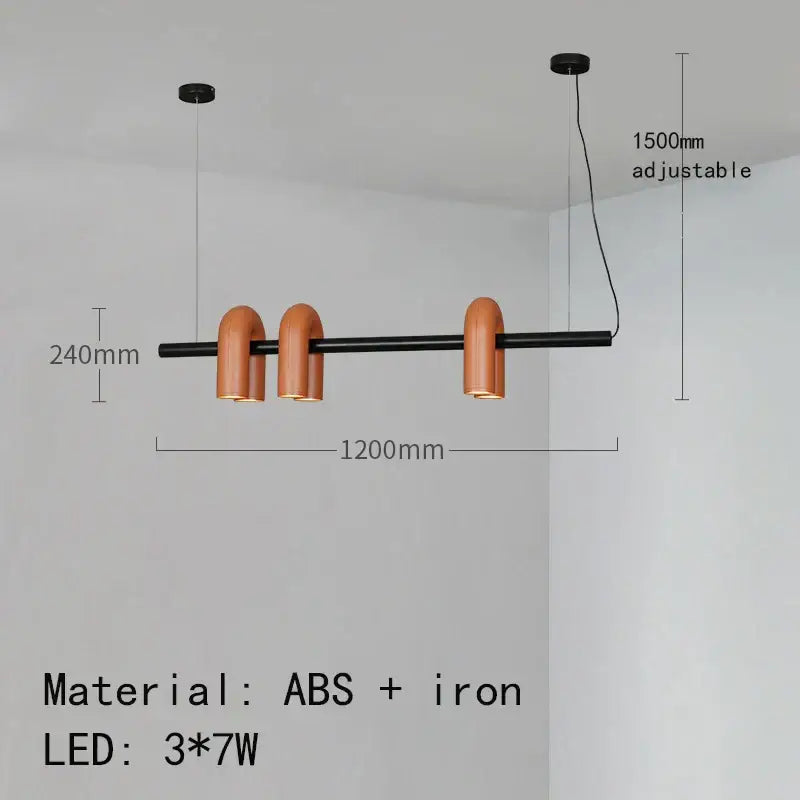 Minimalist terracotta cirkus tube wall sconce bedroom reading light