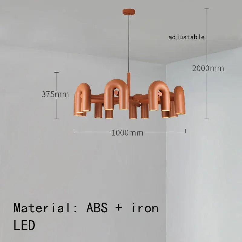 Minimalist terracotta cirkus tube wall sconce bedroom reading light