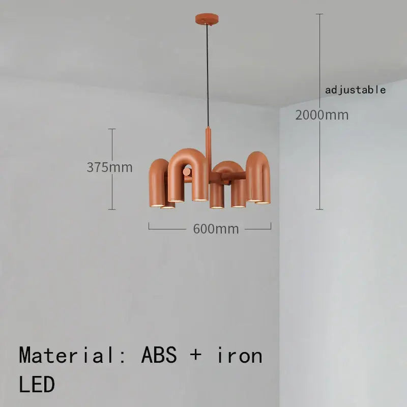 Minimalist terracotta cirkus tube wall sconce bedroom reading light