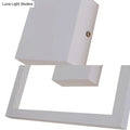 Minimalist white acrylic wall light fixture bedroom direct wired electric