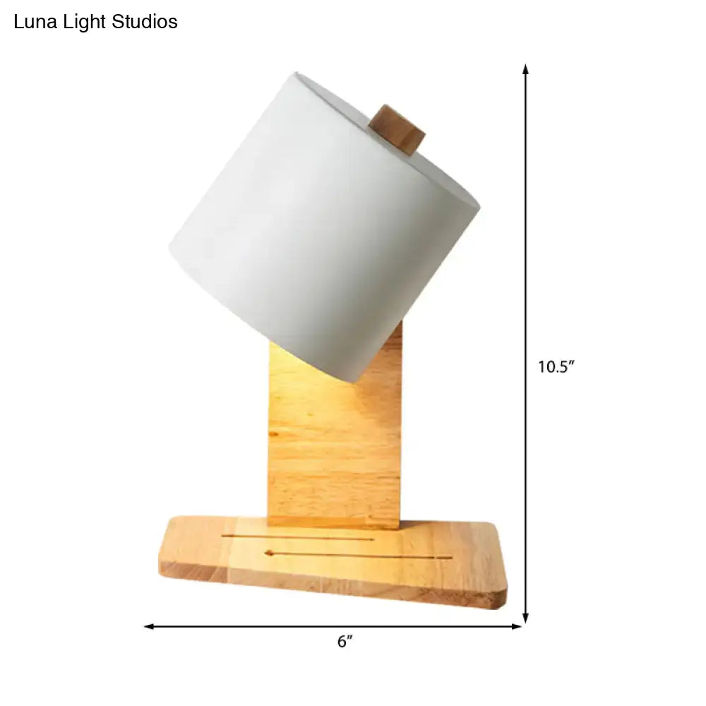 Minimalist white and green nordic wood wall sconce bedroom light
