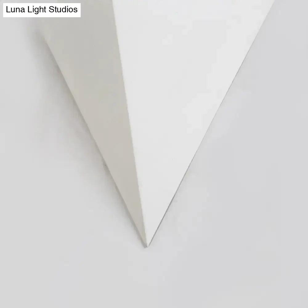 Minimalist white cone led wall lamp living room decor