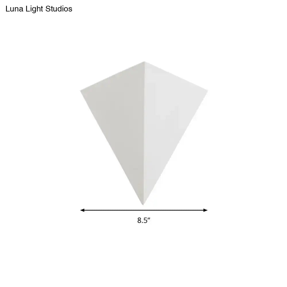 Minimalist white cone led wall lamp living room decor