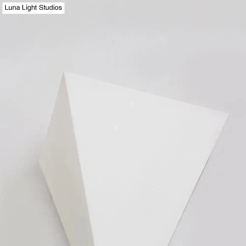 Minimalist white cone led wall lamp living room decor
