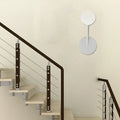 Minimalist white finish frosted glass wall lamp for bedroom 110v-120v