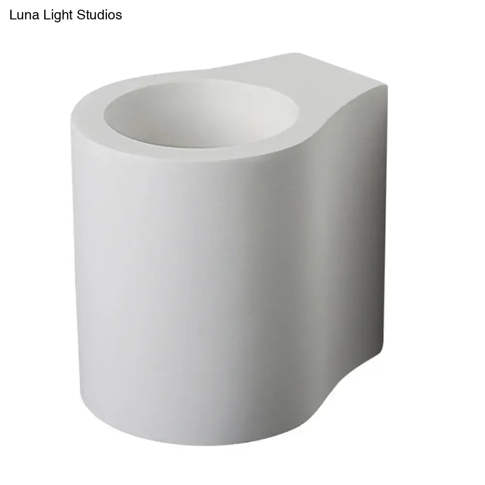 Minimalist white led flush wall sconce bedroom up down wall lamp