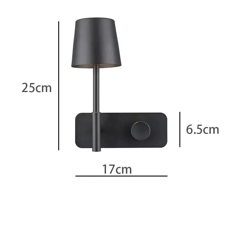 Minimalist white led usb wall lamp bedroom night light