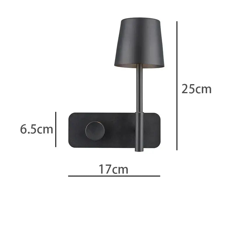 Minimalist white led usb wall lamp bedroom night light
