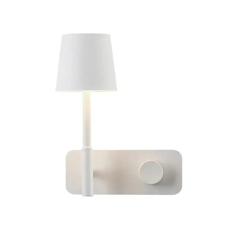 Minimalist white led usb wall lamp bedroom night light