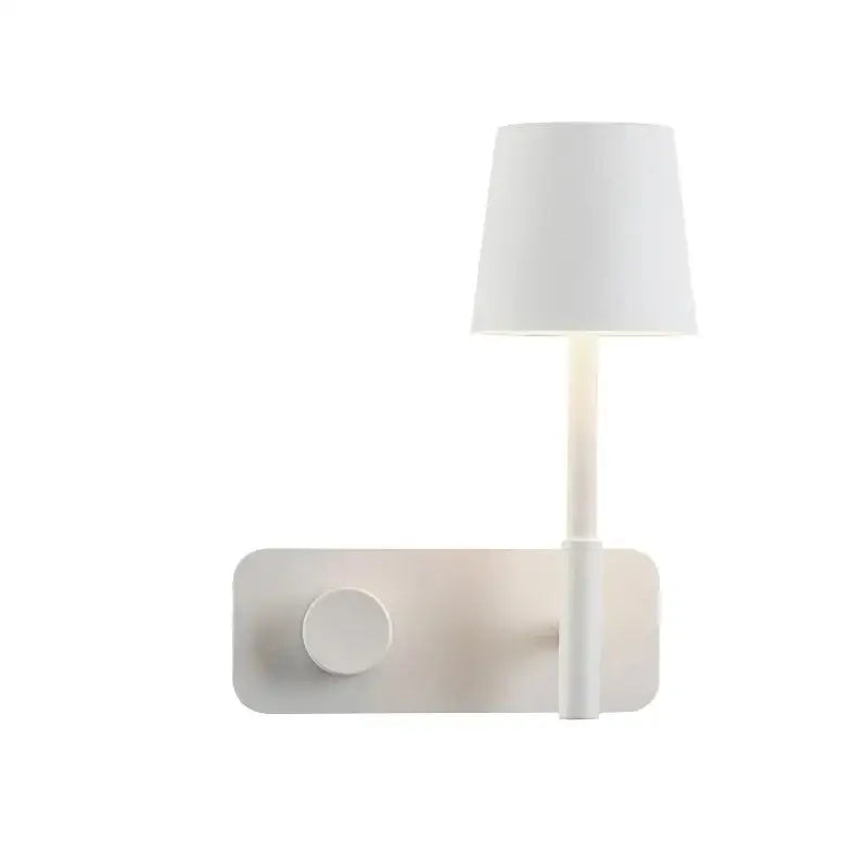 Minimalist white led usb wall lamp bedroom night light