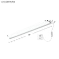 Minimalist white stainless steel led wall light bathroom fixture