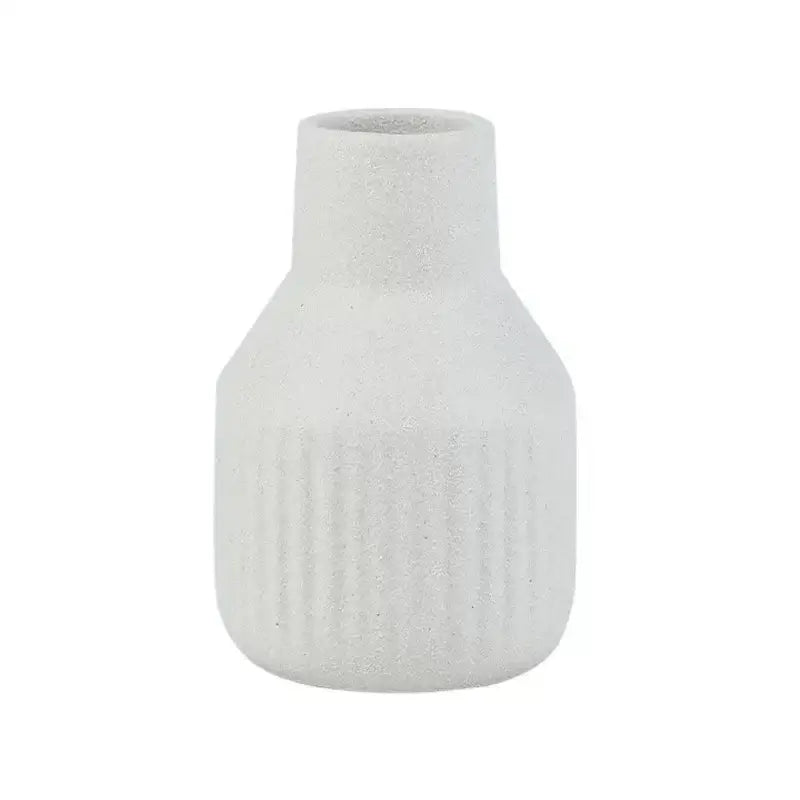 Minimalist white & terracotta decorbites ceramic vase dining room decor