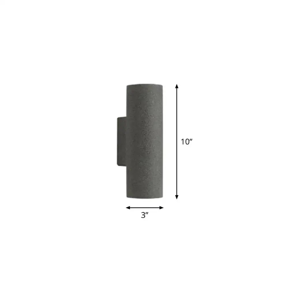 Minimalist white terrazzo stair wall sconce with compact fixture height