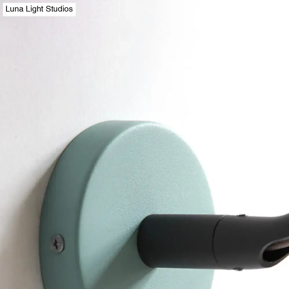 Minimalist wood wall light fixture with shelf for bathroom