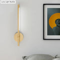 Minimalist yellow bamboo wall mounted sconce bedroom white natural light