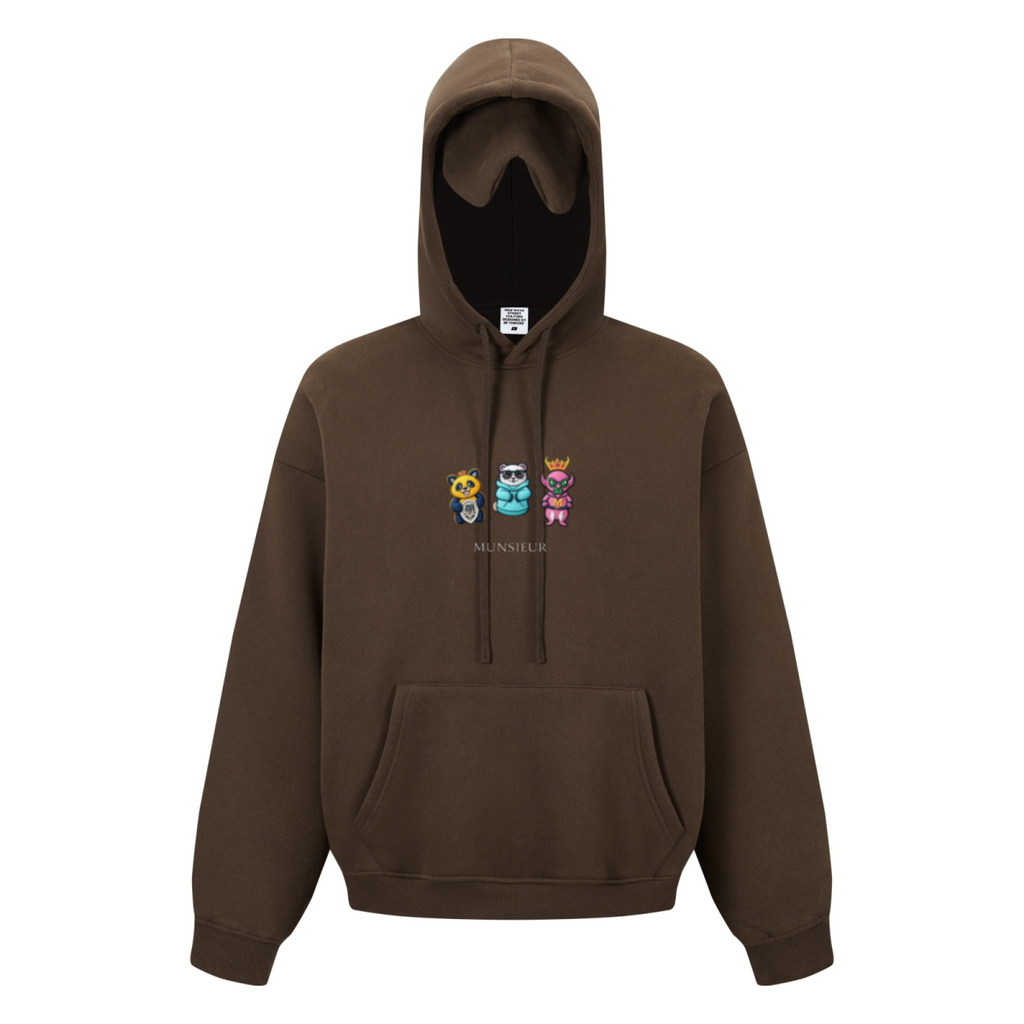 345GSM Men’s Eye-Patch Hoodie