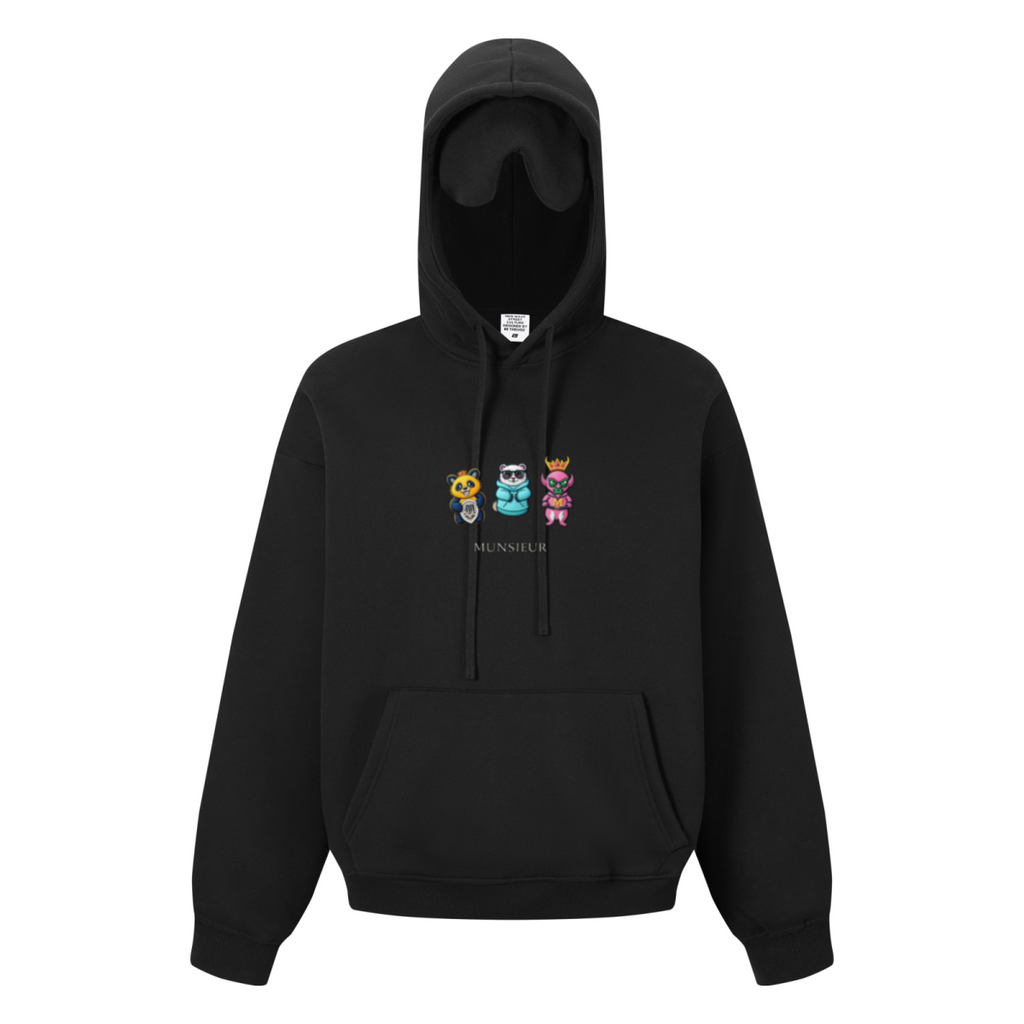 345GSM Men’s Eye-Patch Hoodie