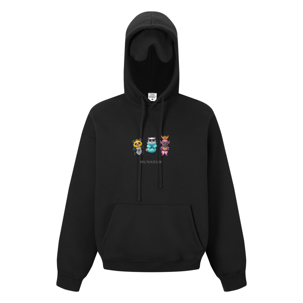 345GSM Men’s Eye-Patch Hoodie