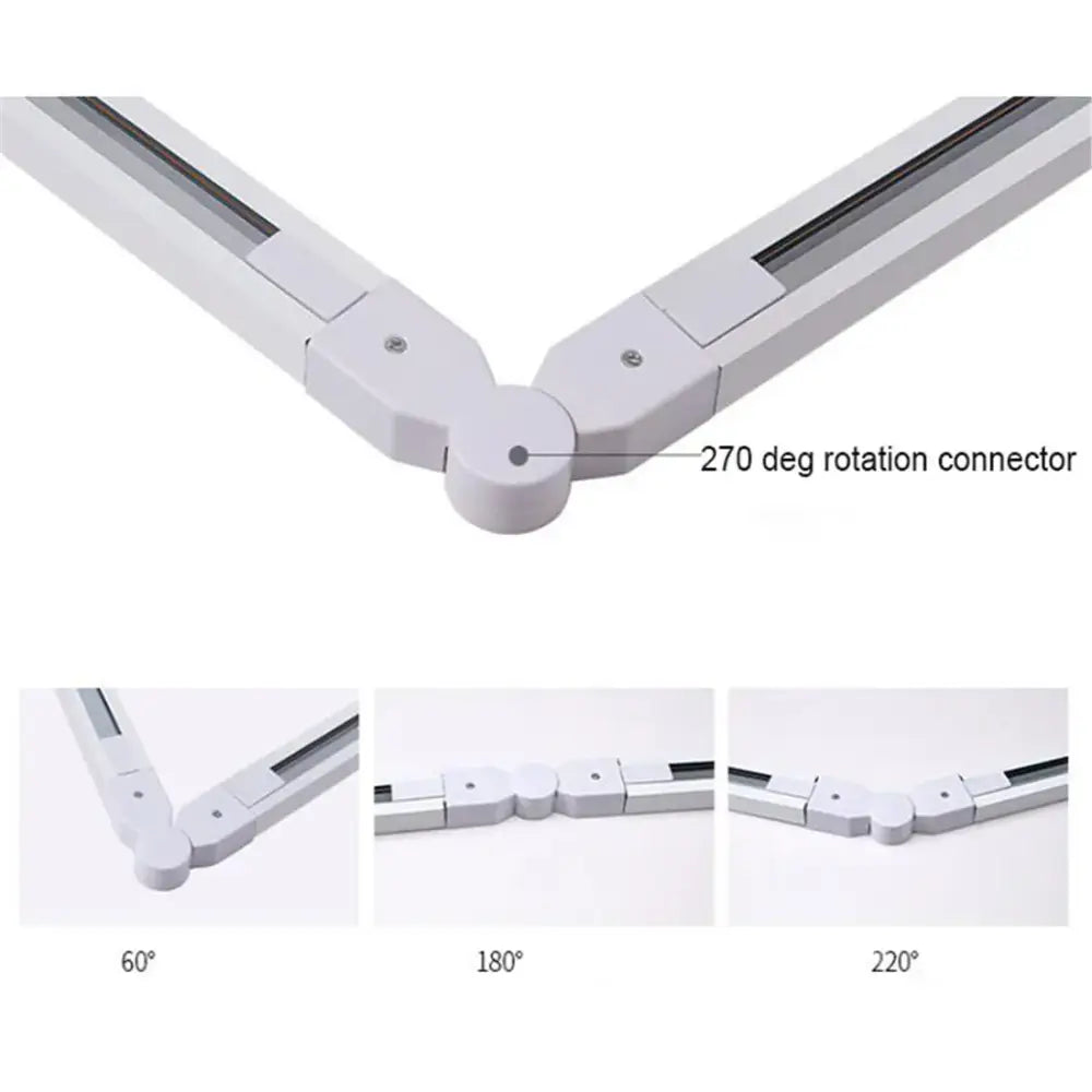 Modern 100cm black & white track for living room lighting