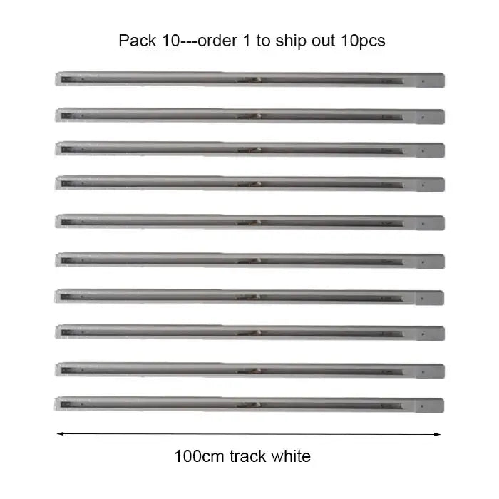 Modern 100cm black & white track for living room lighting