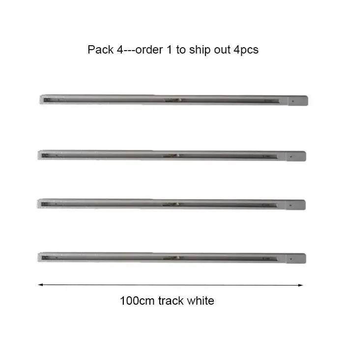 Modern 100cm black & white track for living room lighting