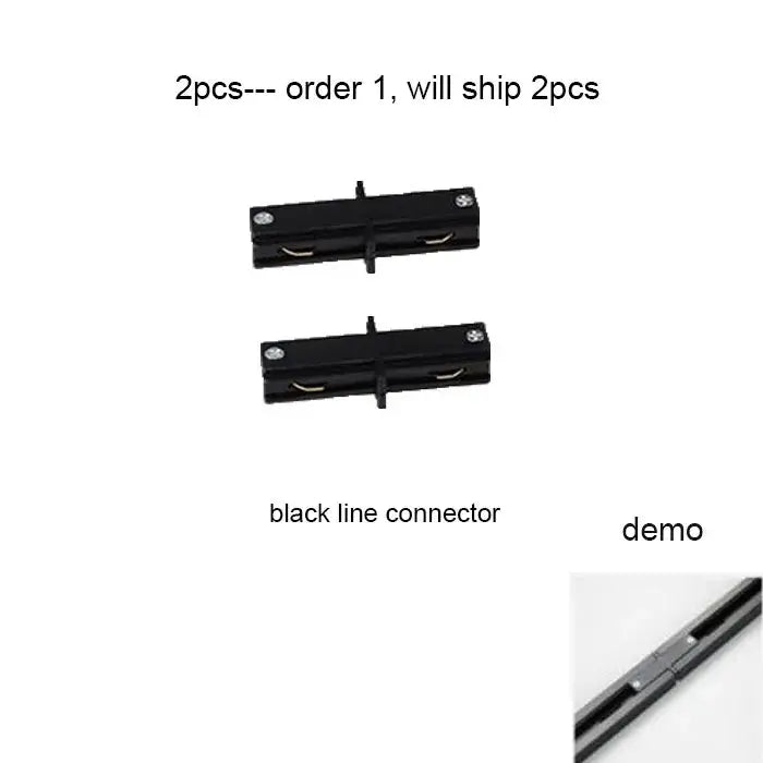 Modern 100cm black & white track for living room lighting
