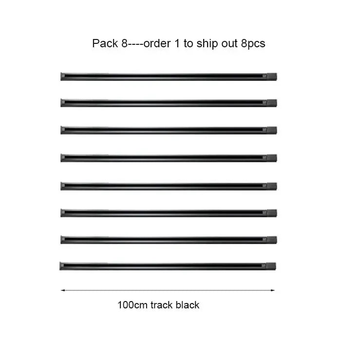 Modern 100cm black & white track for living room lighting