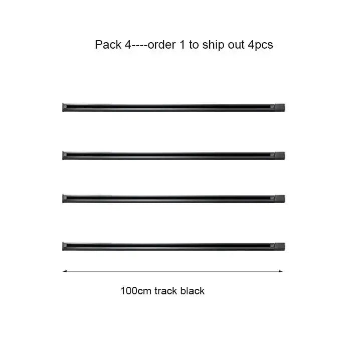 Modern 100cm black & white track for living room lighting